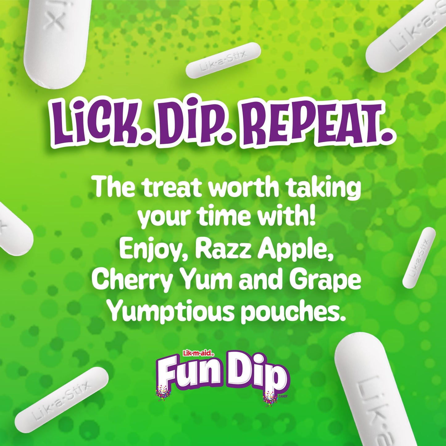 Wonka Fun Dip, Assorted Flavor Party Pack, 48 Count