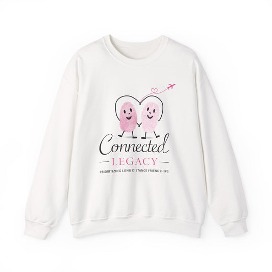Connected Legacy Crewneck Sweatshirt | Minimal Logo Cozy Sweatshirt