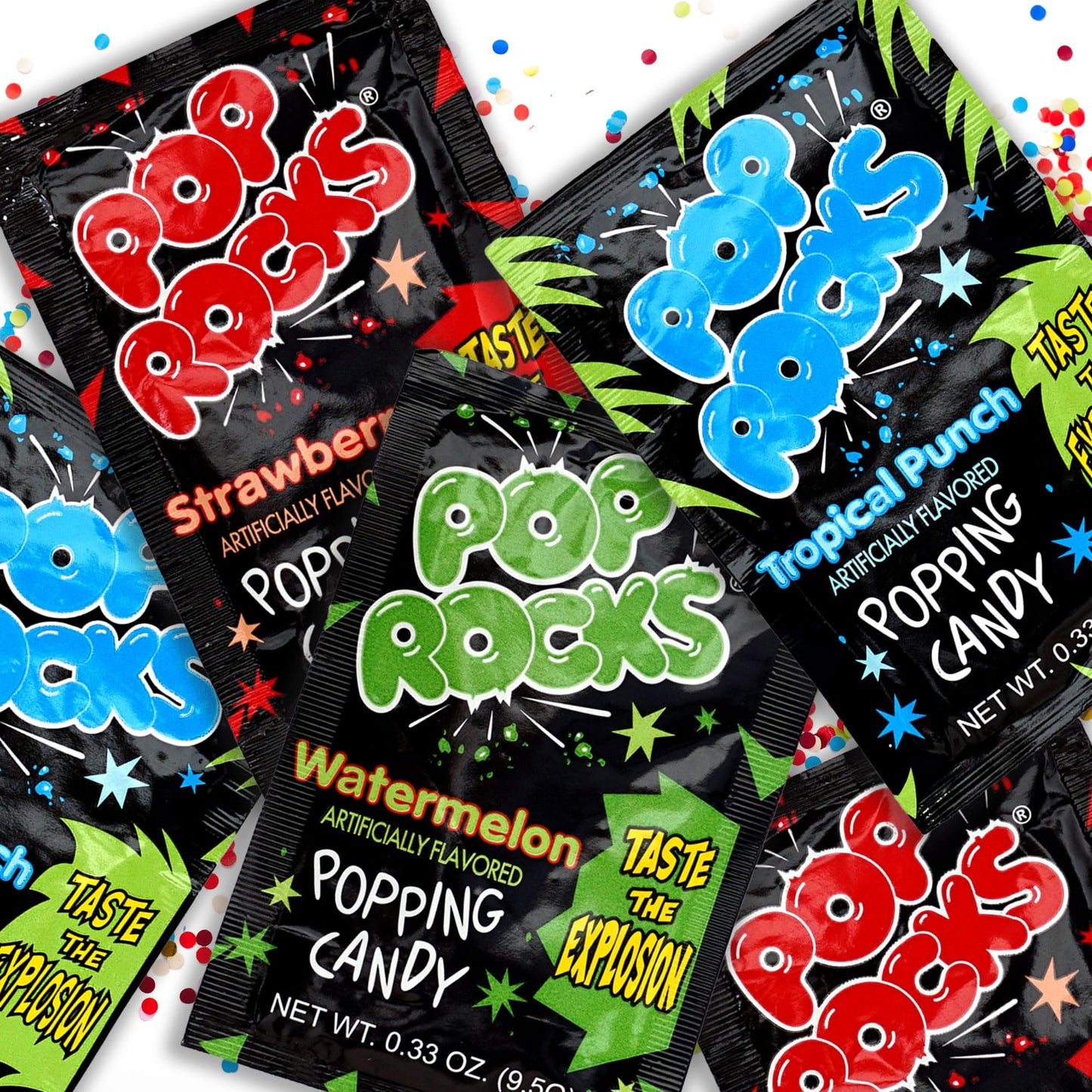 Pop Rocks Candy- 6 Flavors of Each-18 Pack