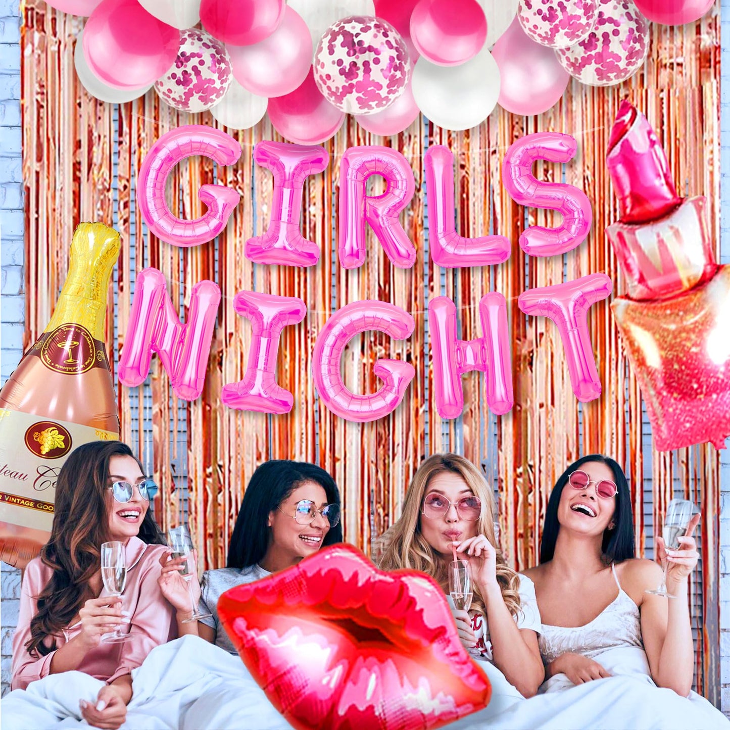 Girls Night Party Decoration Girls Just Wanna Fun-45PCS