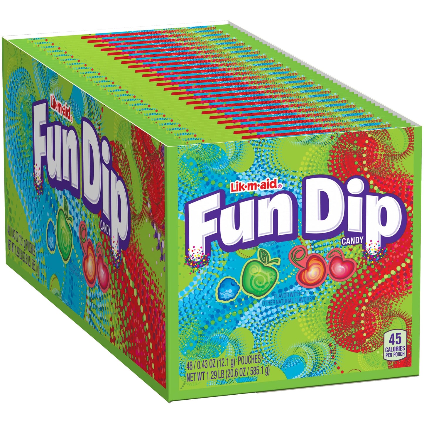 Wonka Fun Dip, Assorted Flavor Party Pack, 48 Count