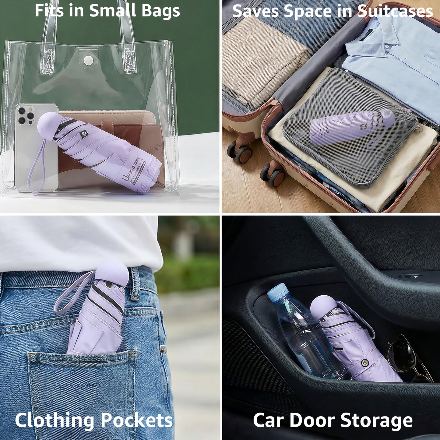 BAODINI Travel Essentials Mini Umbrella