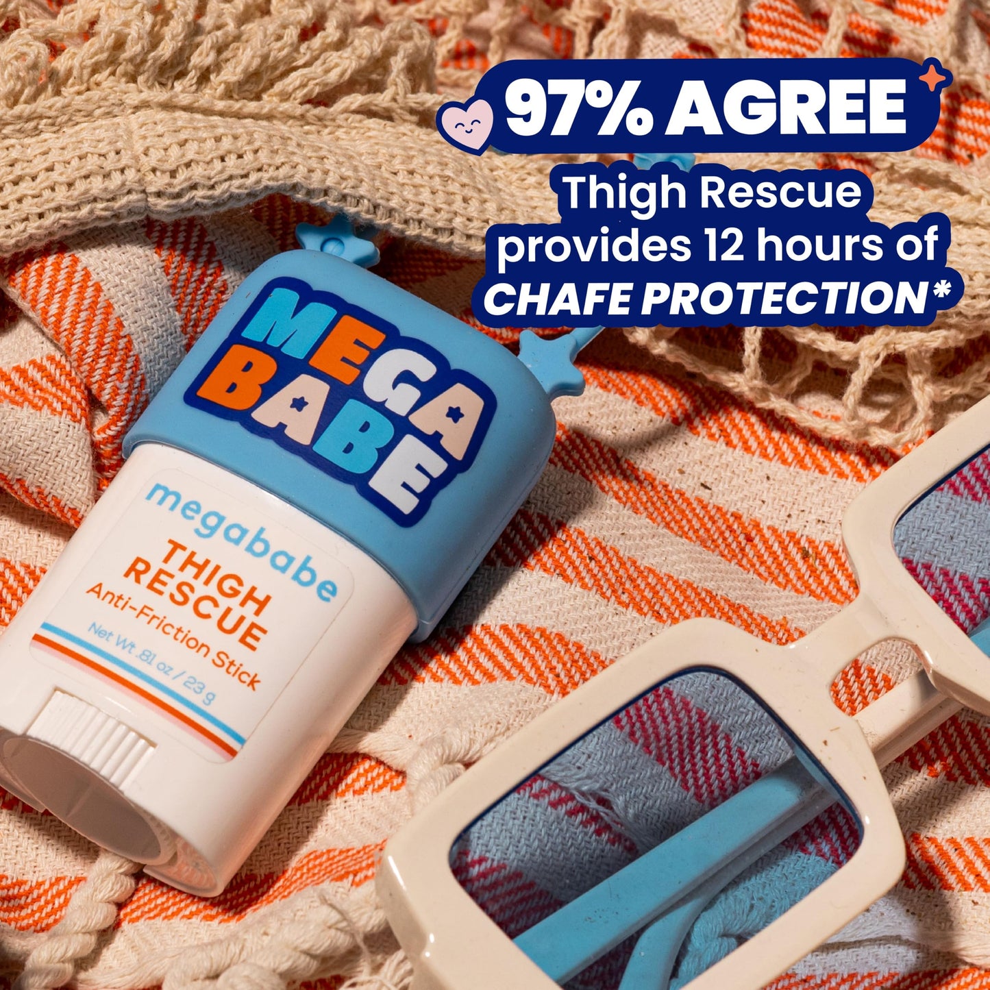 Travel Size Thigh Rescue Anti-Chafe Stick (Amazon Find - Megababe)