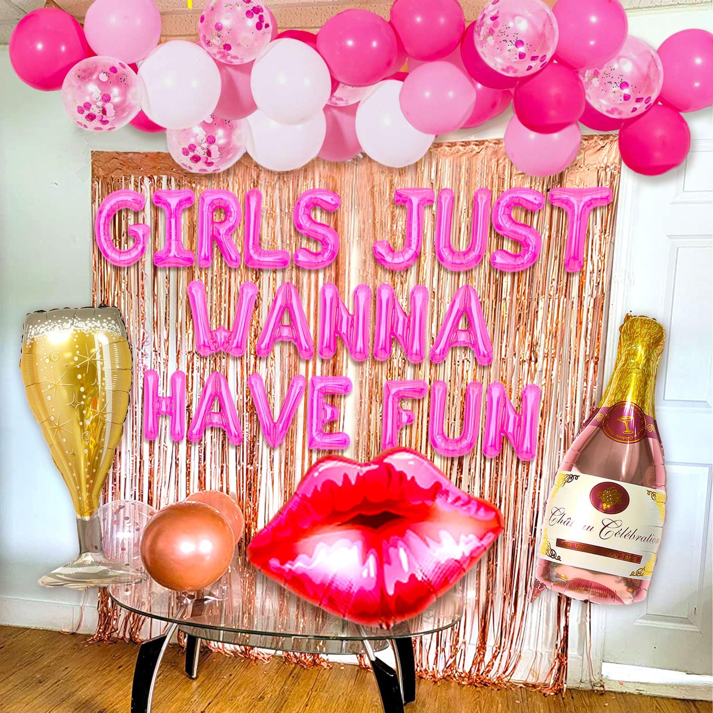 Girls Just Wanna Have Fun Party Balloons Decoration Set - 68 PCS