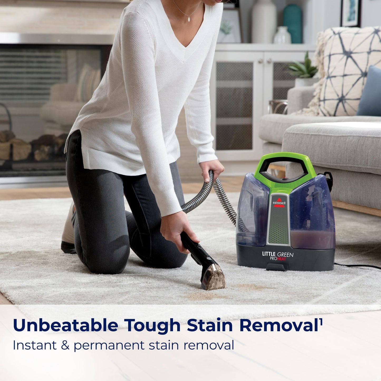 BISSELL Little Green Proheat Portable Deep Cleaner/Spot Cleaner Tool for Carpet and Upholstery