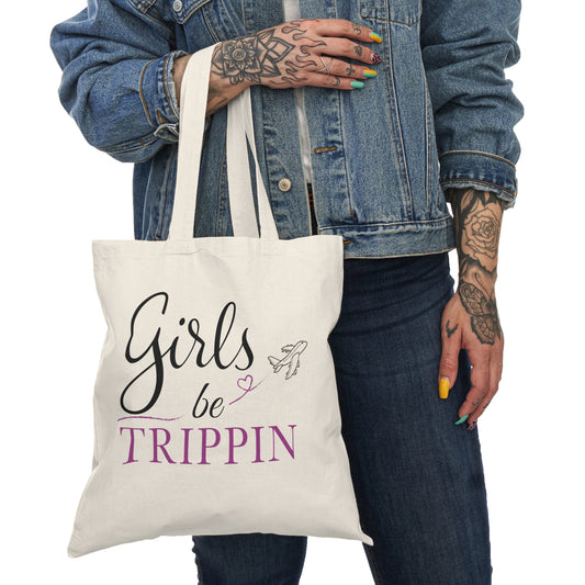 Girls Be Trippin’ Travel Canvas Tote Bag