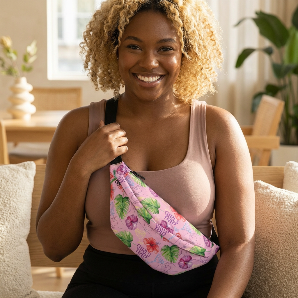 Girls Trip Floral Pattern Fanny Pack
