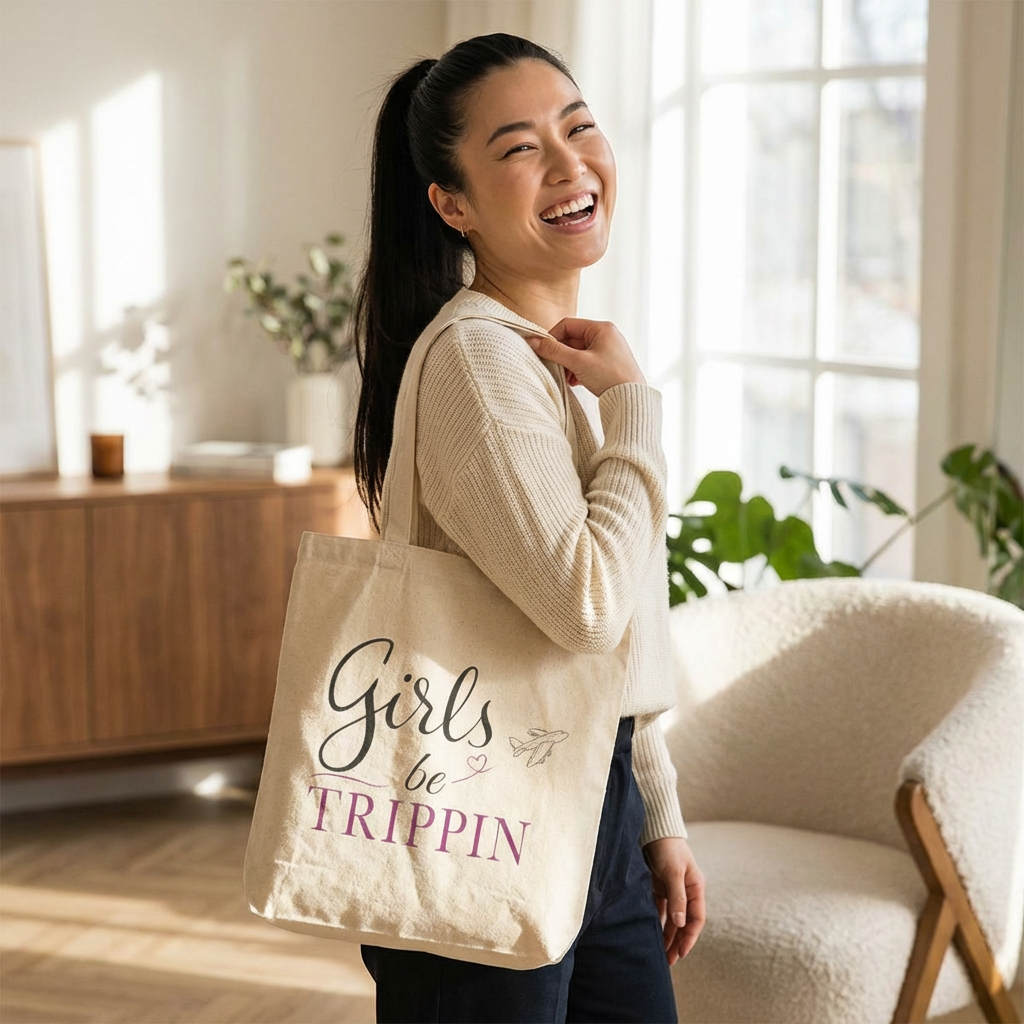 Girls Be Trippin Tote Bag | Cute Girls Trip Travel Tote