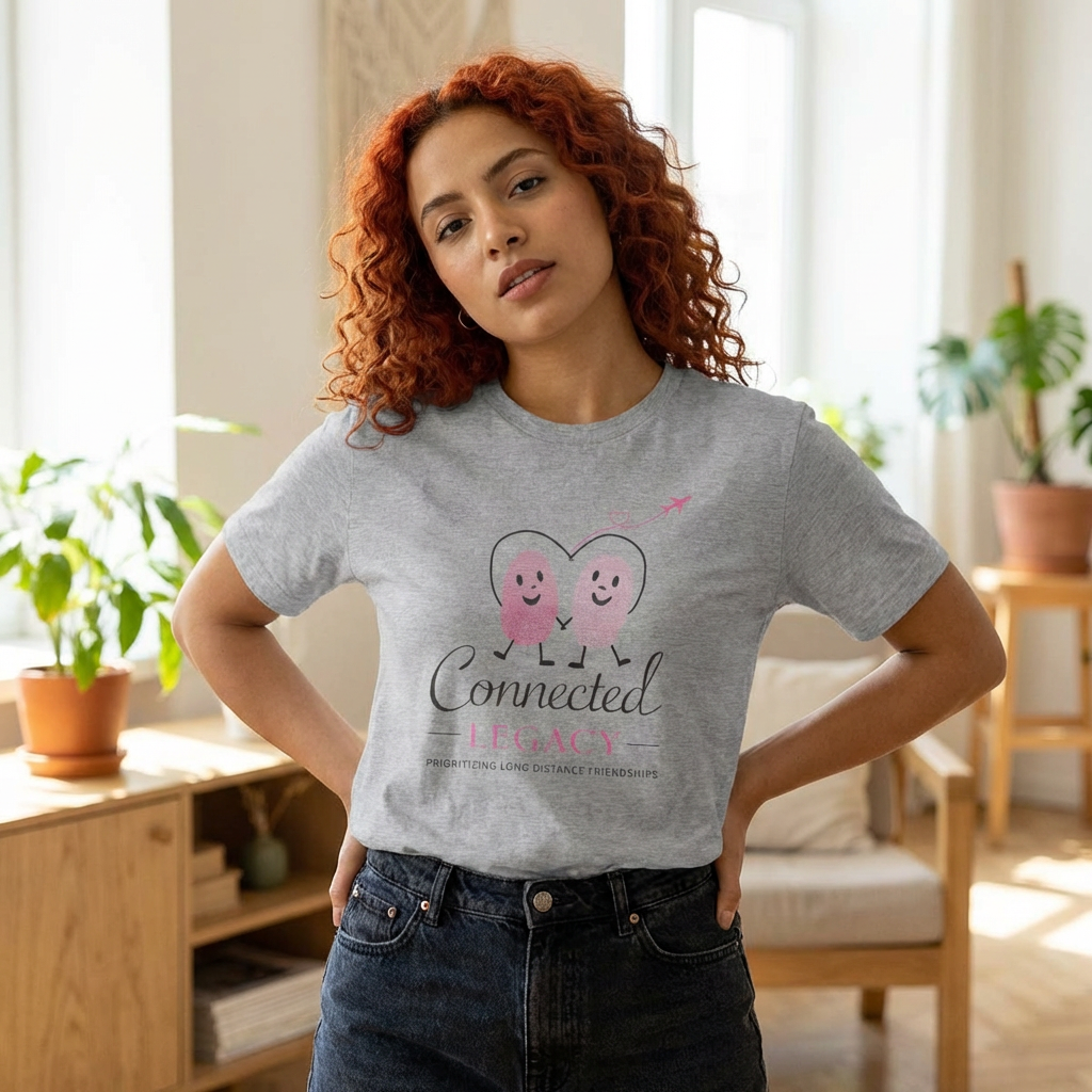 Connected Legacy T Shirt | Minimal Logo Graphic Tee