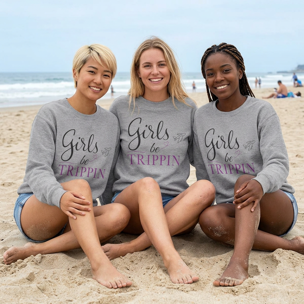 Girls Be Trippin’ Crewneck Sweatshirt