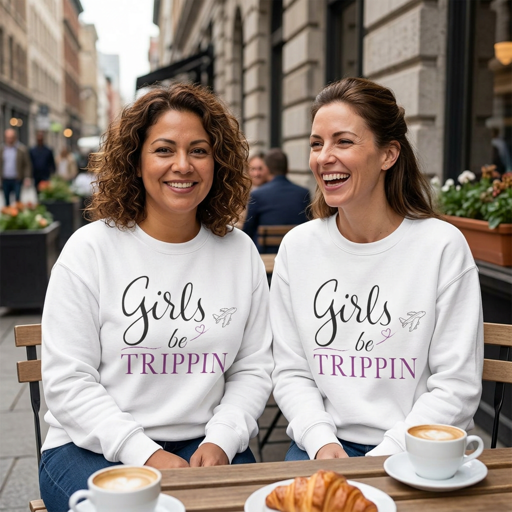 Girls Be Trippin’ Crewneck Sweatshirt